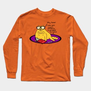 Chonk Cat Recommends a Book to Animals Long Sleeve T-Shirt